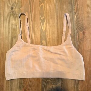 Aerie Superchill Tan Ribbed Bralette